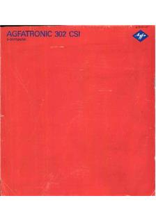 Agfa Agfatronic 302 CSI manual. Camera Instructions.